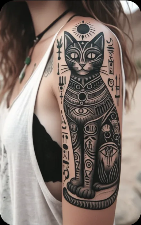 AI-generated tattoo design example