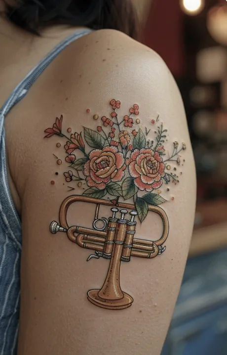 AI-generated tattoo design example